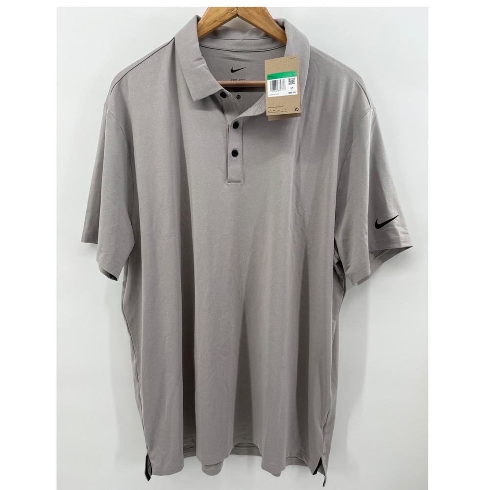 Nike Mens Golf Dri-FIT Victory Polo Shirt College Gray/Black  XL
FZ7489-007